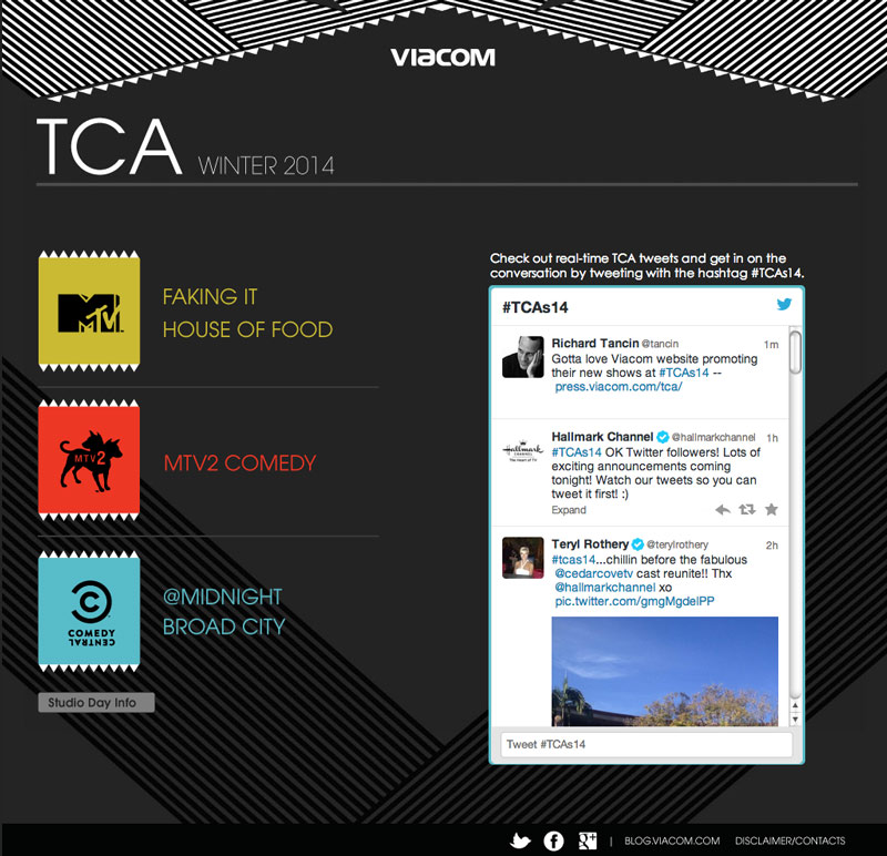 Viacom TCA Press Tours