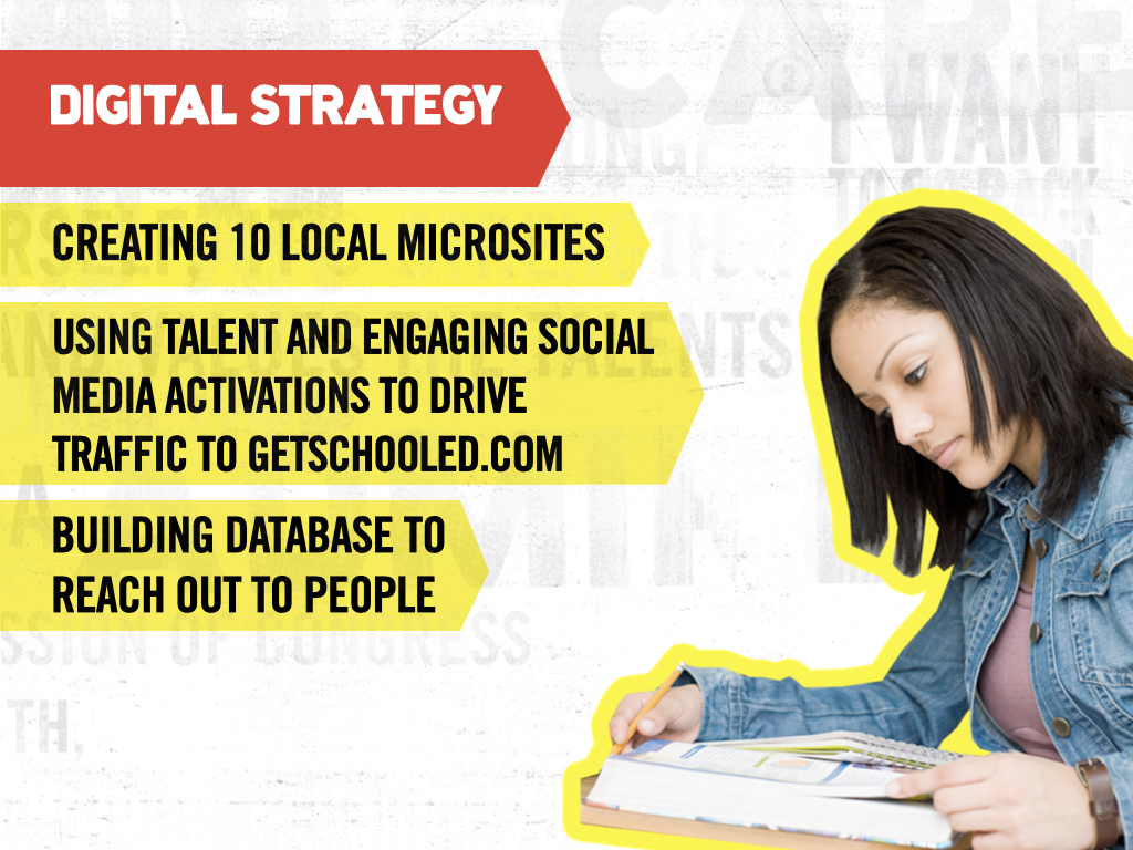 Get Schooled Digital Strategy