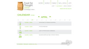 Food For Thought calendar